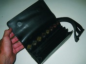 Barmanská peňaženka-buksa s mincovníkom