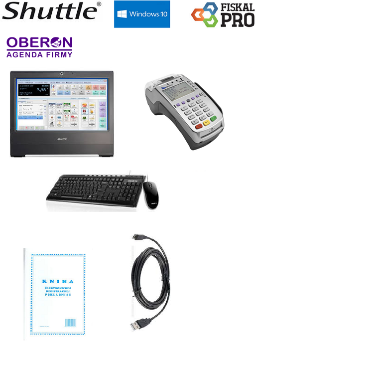 PC POS zostava s Shuttle X50V6, fiskalpro VX520