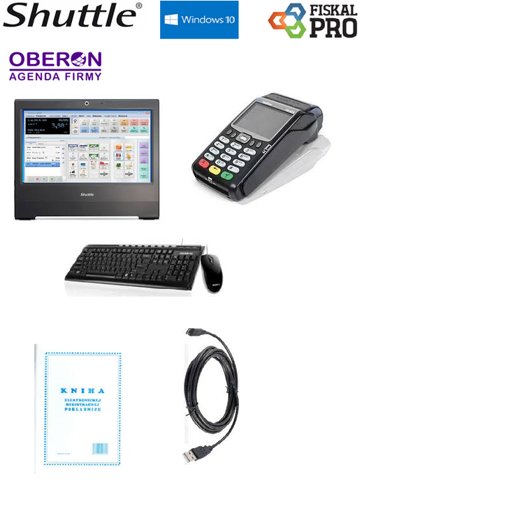 PC POS zostava s Shuttle X50V6, fiskalpro VX675